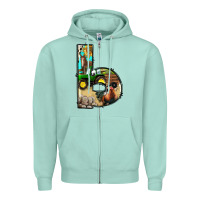 Seafoam farm life alphabet lowercase letters b Zipper Hoodie - BundleAndBundleShop