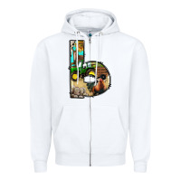 White farm life alphabet lowercase letters b Zipper Hoodie - BundleAndBundleShop