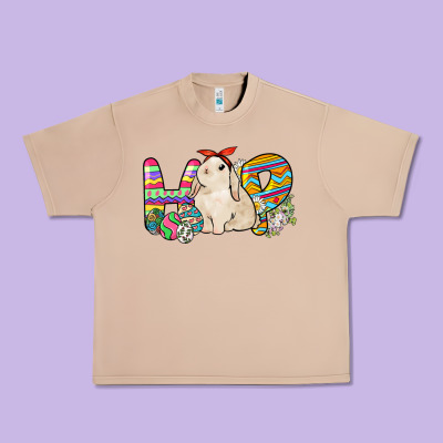Hop Rabbit Urban Heavy Tee Designed By Nancycooperartshop