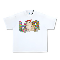 White Hop rabbit Urban Heavy Tee - NancyCooperArtShop