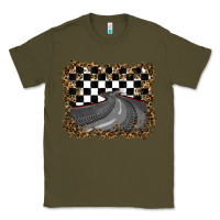 Army Green leopard racing  background Classic Tee - RanaPortraitStore