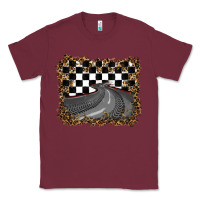 Burgundy leopard racing  background Classic Tee - RanaPortraitStore