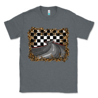 Charcoal Heather leopard racing  background Classic Tee - RanaPortraitStore