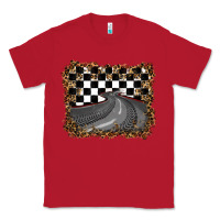 Red leopard racing  background Classic Tee - RanaPortraitStore