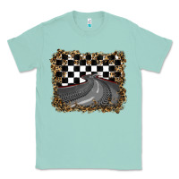 Seafoam leopard racing  background Classic Tee - RanaPortraitStore