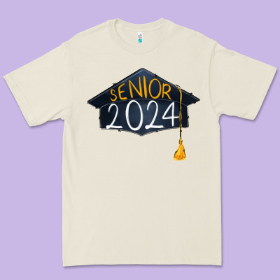 Senior 2024 Graduation Premium Tee Designed By Ranaportraitstore