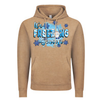 Vintage Coffee it's freezing season Vintage Hoodie - texasbilliewilder