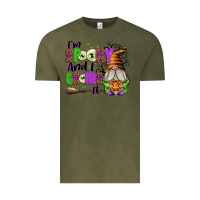 Vintage Olive I'm Spooky and I Gnome It Vintage Tee - texasbilliewilder