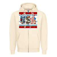 Sandshell 4th of july usa seamless pattern Zipper Hoodie - BundleAndBundleShop