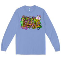 Colony Blue mardi gras love nurse Long Sleeve Tee - CowGirlArtShop