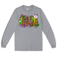 Mardi Gras Love Nurse Long Sleeve Tee | Teevron