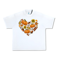 White Fall Heart Urban Heavy Tee - texasbilliewilder