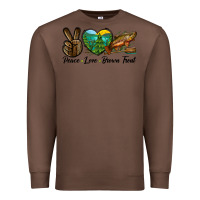Chestnut Peace Love Brown Trout Premium Sweatshirt - LillyAllenDesigns