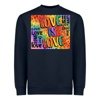 Navy Pride love is love Heavyweight Sweatshirt - FaDigitalArtStudio