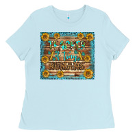 Baby Blue teacher of tiny humans tumbler Ladies Tee - BundleAndBundleShop