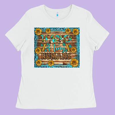 Teacher Of Tiny Humans Tumbler Ladies Tee Designed By Bundleandbundleshop