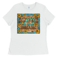 White teacher of tiny humans tumbler Ladies Tee - BundleAndBundleShop