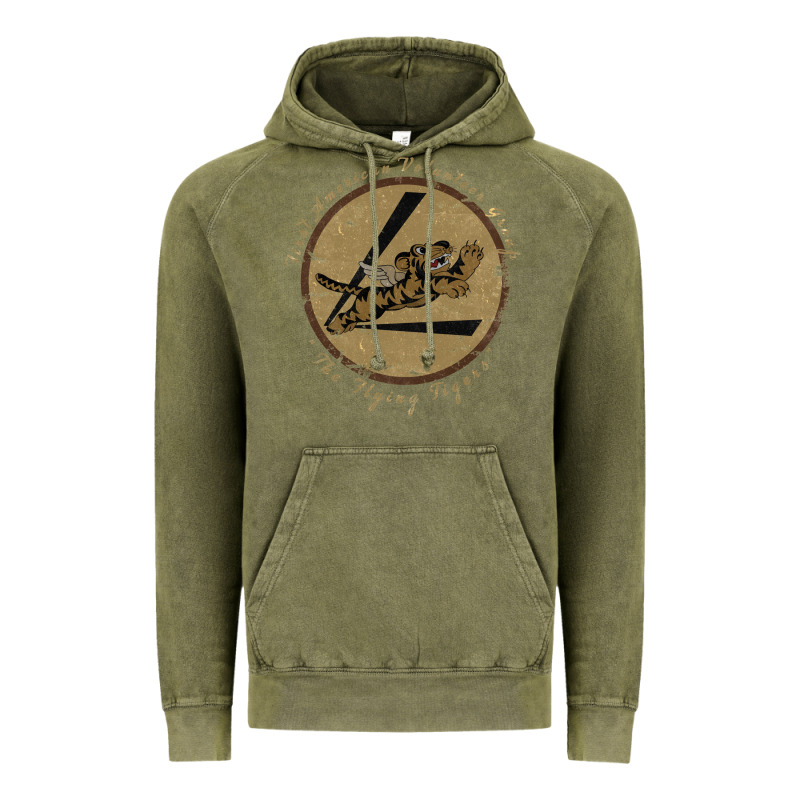 Flying Tigers Squadron Wwii Leather Patch Design Vintage Hoodie by tuanDangUi | Teevron