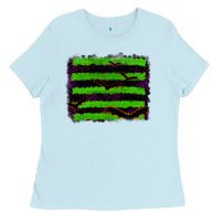 Halloween With Bat Backround Ladies Tee | Teevron