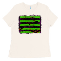 Bone halloween with bat backround Ladies Tee - RanaPortraitStore