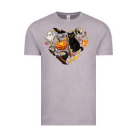 Vintage Zinc Halloween Heart Vintage Tee - texasbilliewilder