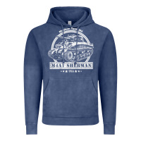 Vintage Denim m4a1 sherman tank Vintage Hoodie - tuanDangUi