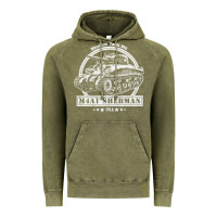Vintage Olive m4a1 sherman tank Vintage Hoodie - tuanDangUi