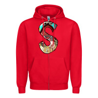 Red farm life alphabet lowercase letters s Zipper Hoodie - BundleAndBundleShop