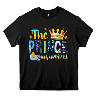Black The Prince Has Arrived Heavy Core Tee - MaliasSmallBusiness