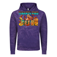 Cloud Purple Thanksgiving crew Vintage Hoodie - NancyCooperArtShop
