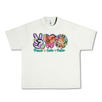 Pistachio Peace love Easter Urban Heavy Tee - NancyCooperArtShop