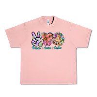 Salmon Peace love Easter Urban Heavy Tee - NancyCooperArtShop