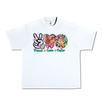 White Peace love Easter Urban Heavy Tee - NancyCooperArtShop