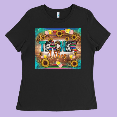 Teacher Vibes Tumbler Ladies Tee Designed By Bundleandbundleshop
