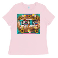 Bubblegum Pink teacher vibes tumbler Ladies Tee - BundleAndBundleShop