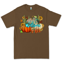 Cacao Welcome Fall Pumpkins Premium Tee - BundleAndBundleShop