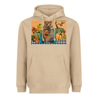 Mushroom Fall Quokka Heavyweight Hoodie - LillyAllenDesigns