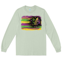 Matcha mardi gras flag Long Sleeve Tee - CowGirlArtShop