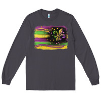 Smoke mardi gras flag Long Sleeve Tee - CowGirlArtShop