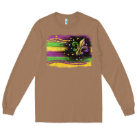 Toasted Coconut mardi gras flag Long Sleeve Tee - CowGirlArtShop