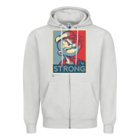 Dove Grey 1 popeye strong brand a transparent Zipper Hoodie - tuanDangUi
