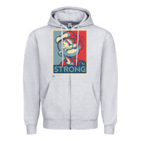 Heather Grey 1 popeye strong brand a transparent Zipper Hoodie - tuanDangUi