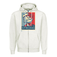 Oatmeal Heather 1 popeye strong brand a transparent Zipper Hoodie - tuanDangUi