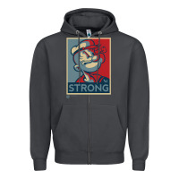 Smoke 1 popeye strong brand a transparent Zipper Hoodie - tuanDangUi