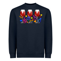 Navy pride wine cups Heavyweight Sweatshirt - FaDigitalArtStudio