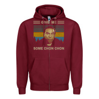 Burgundy give me some chon chon funny quote vintage  popeye lovers blood in blo Zipper Hoodie - tuanDangUi