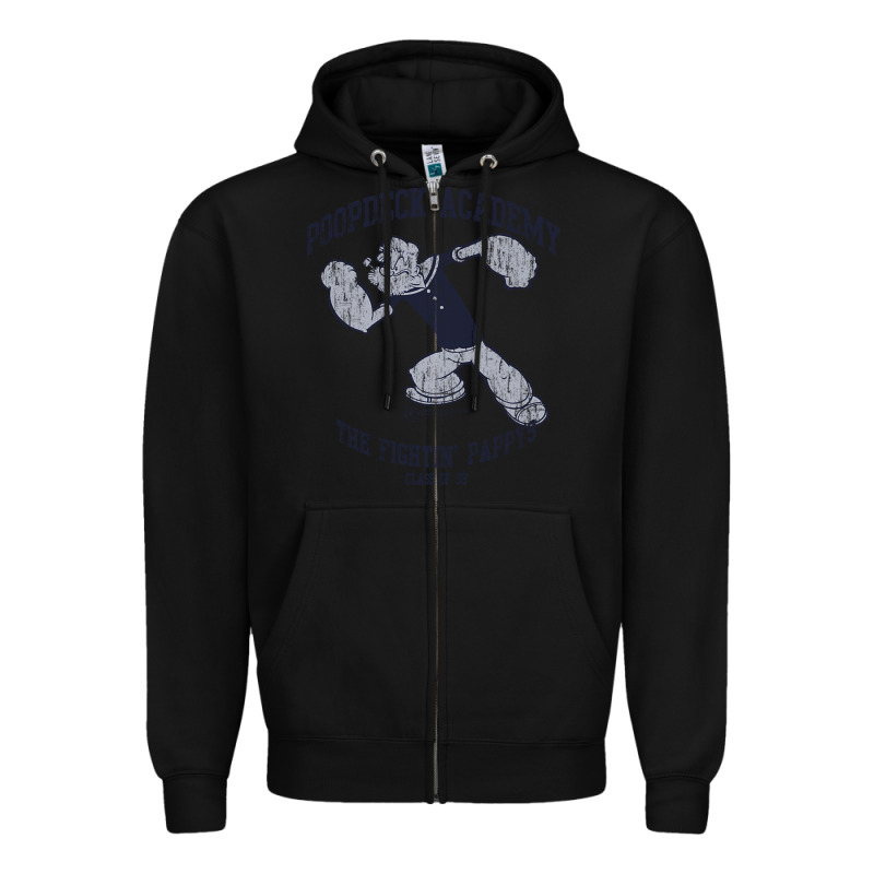 Popeye Poopdeck Academy Brand A Transparent Zipper Hoodie by tuanDangUi | Teevron