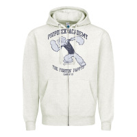 Oatmeal Heather popeye poopdeck academy brand a transparent Zipper Hoodie - tuanDangUi