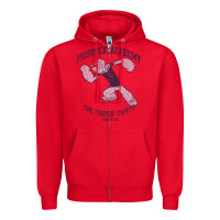 Red popeye poopdeck academy brand a transparent Zipper Hoodie - tuanDangUi