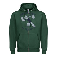Sports Green popeye poopdeck academy brand a transparent Zipper Hoodie - tuanDangUi